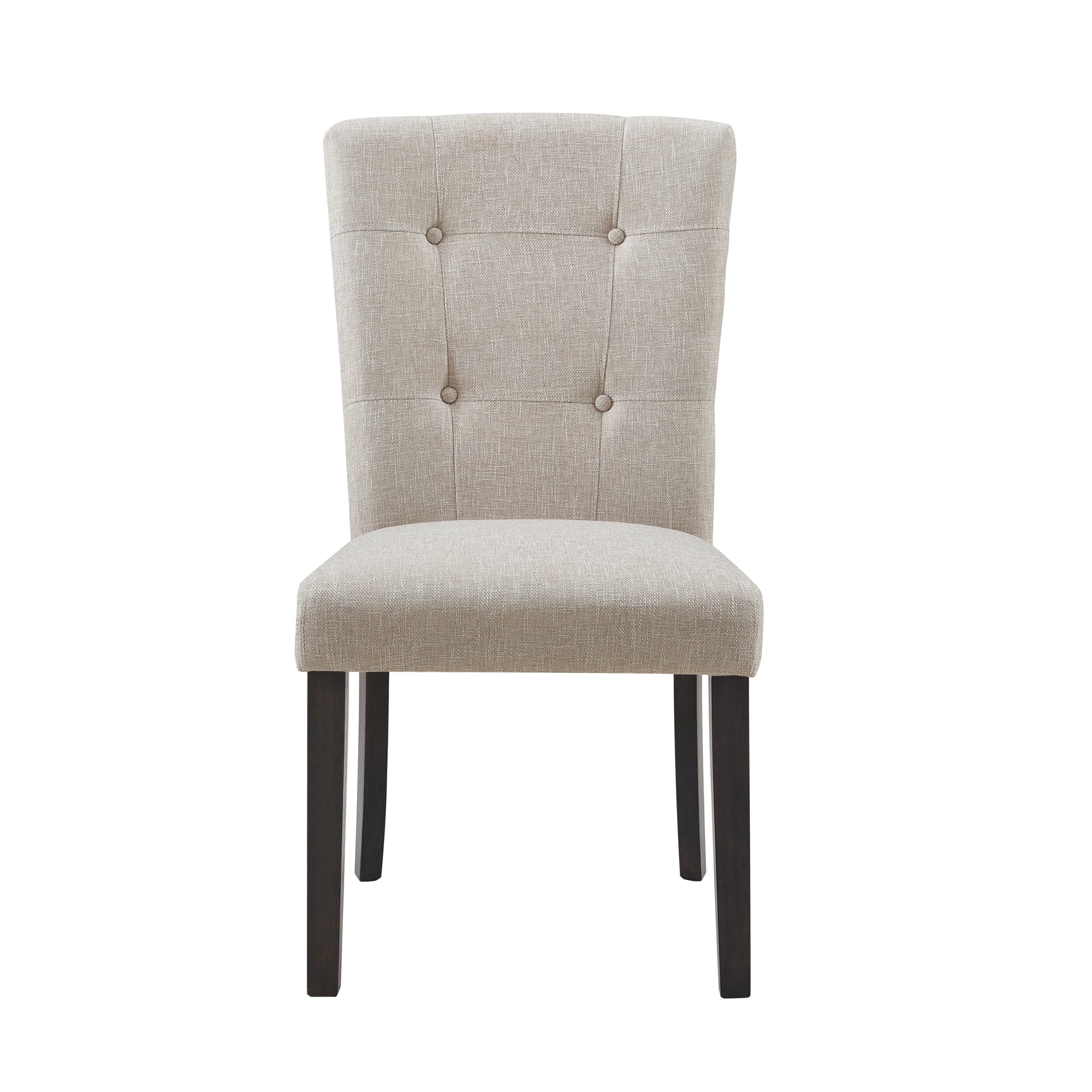 Lexi Tufted Fabric Side Chair in Beige (2 Per Pack) - Tampa Furniture Outlet