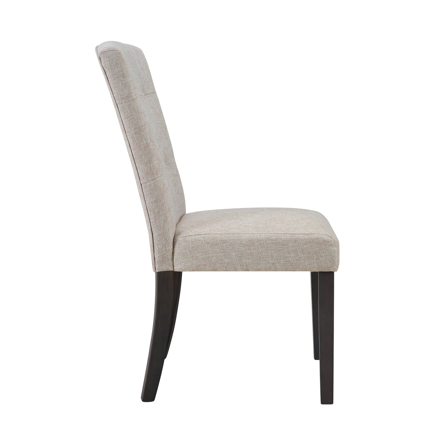 Lexi Tufted Fabric Side Chair in Beige (2 Per Pack) - Tampa Furniture Outlet