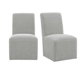 Nero Dining Side Chair (2 per carton) W/Grey Fabric - Tampa Furniture Outlet