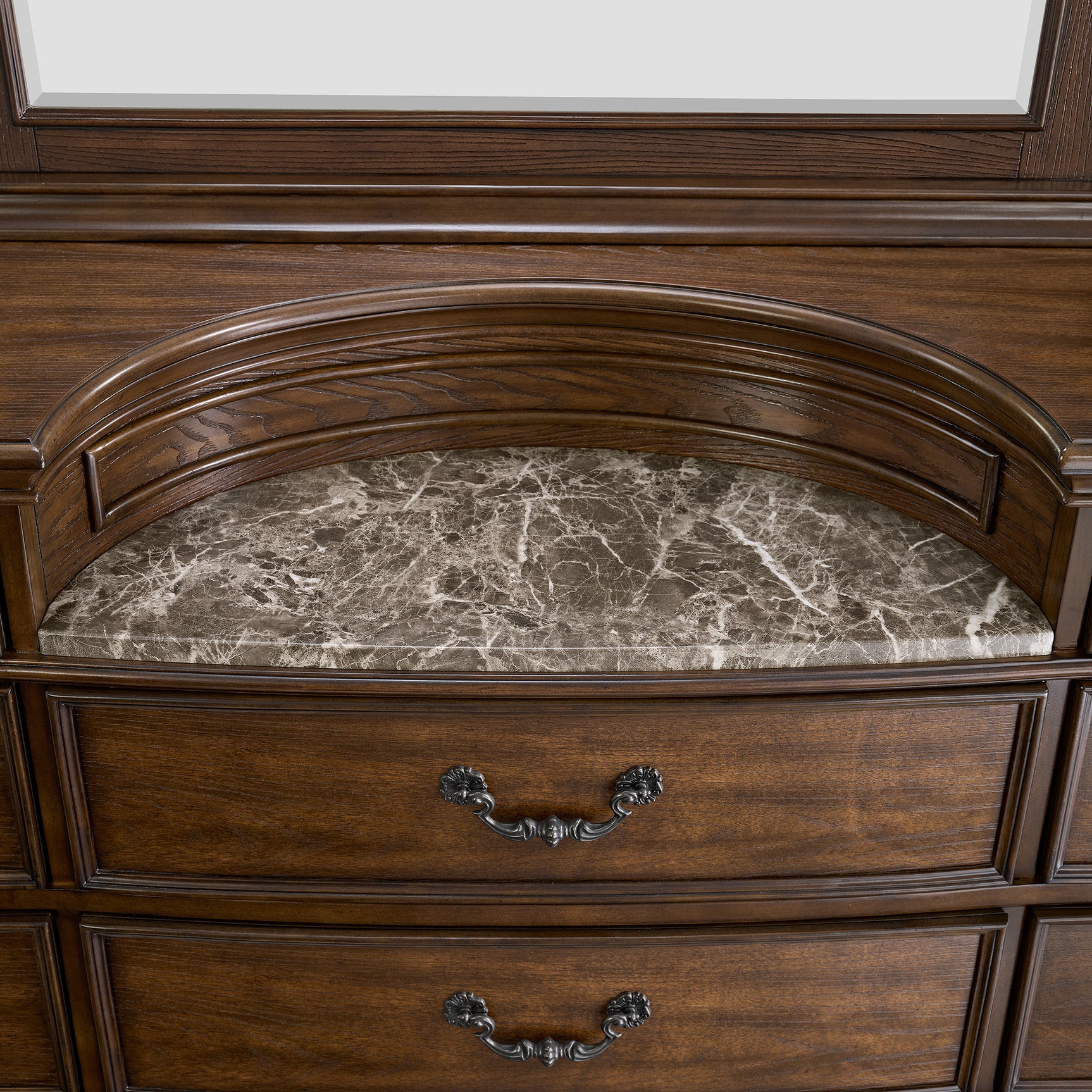 Cadenza Dresser and Mirror Set in Brown