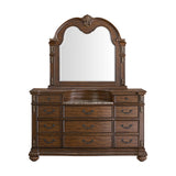 Cadenza Dresser and Mirror Set in Brown - Tampa Furniture Outlet