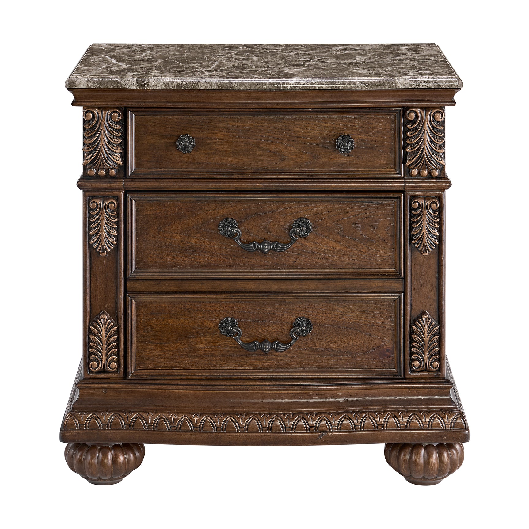 Cadenza Nightstand with USB-C in Brown - Tampa Furniture Outlet