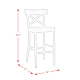 (D680-21) Callista- 30'' Barstool- Beach/Natural