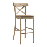 (D680-21) Callista- 30'' Barstool- Beach/Natural - Tampa Furniture Outlet
