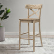(D680-21) Callista- 30'' Barstool- Beach/Natural – SKU LCL100BST | Elements