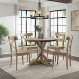 (D680-30) Callista- Round Dining Table- Beach/Natural - Tampa Furniture Outlet