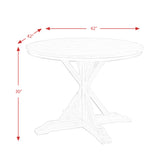 (D680-30) Callista- Round Dining Table- Beach/Natural - Tampa Furniture Outlet