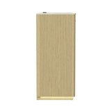 Cambrie Buffet with LED and Power in Off-White and Natural - Tampa Furniture Outlet