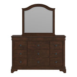 Cameron Cherry Dresser & Mirror Set - Tampa Furniture Outlet