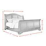 Cameron Cherry King Sleigh Bed - Tampa Furniture Outlet