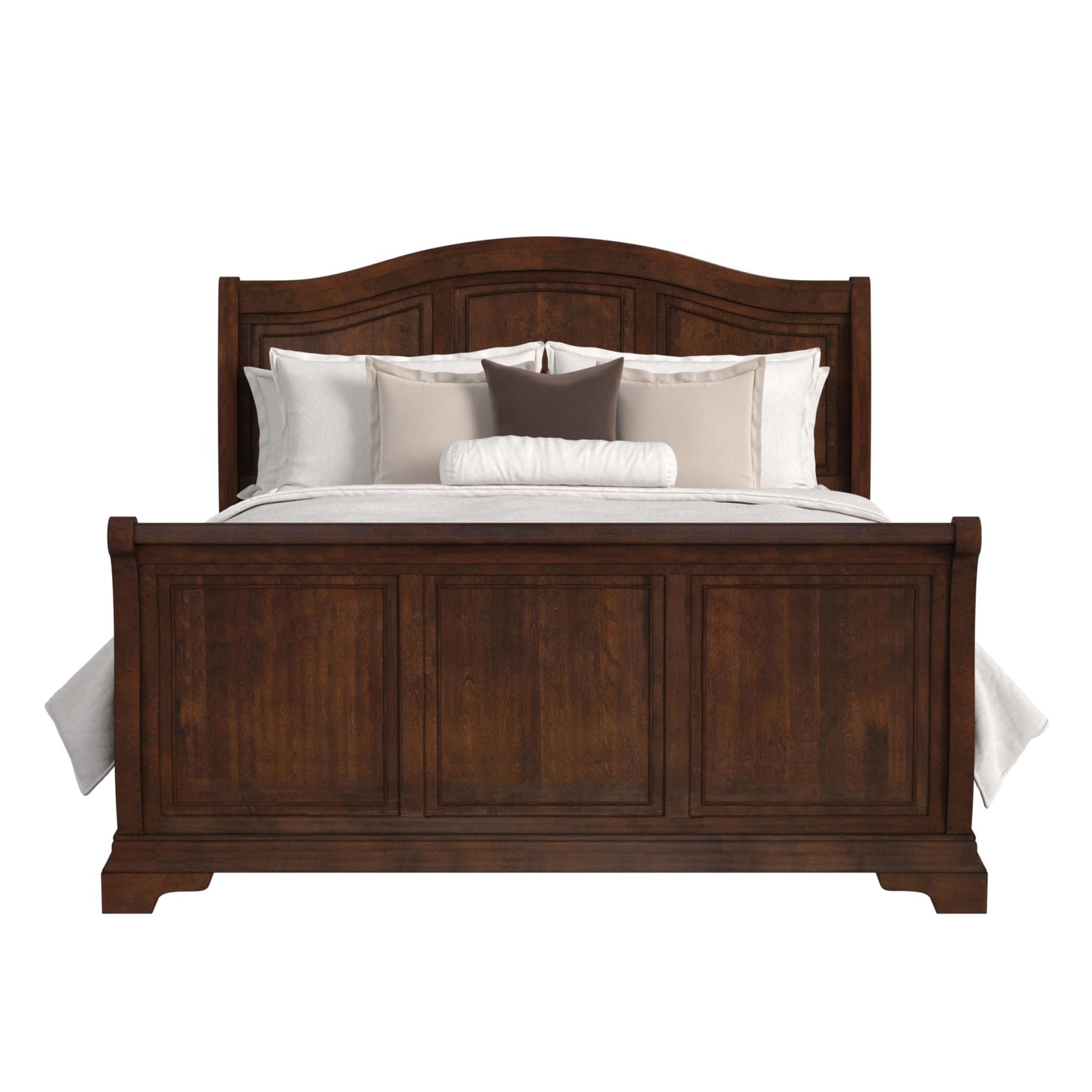 Cameron Cherry King Sleigh Bed - Tampa Furniture Outlet