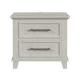 Canterbury 2-Drawer Nightstand with USB in Ivory - Tampa Furniture Outlet