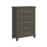 Canterbury 5-Drawer Chest in Grey - Tampa Furniture Outlet