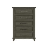 Canterbury 5-Drawer Chest in Grey - Tampa Furniture Outlet