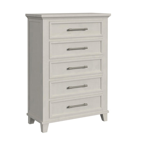 Canterbury 5-Drawer Chest in Ivory - Tampa Furniture Outlet