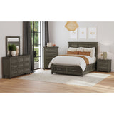 Canterbury Queen Storage Bed in Grey – SKU B-13030-3-QSB | Elements