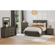 Canterbury Queen Storage Bed in Grey – SKU B-13030-3-QSB | Elements