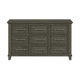 Canterbury 9-Drawer Dresser in Grey - Tampa Furniture Outlet