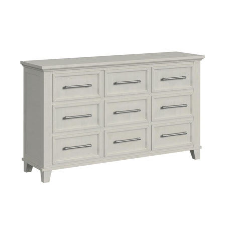 Canterbury 9-Drawer Dresser in Ivory