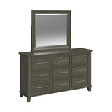 Canterbury Dresser and Mirror Set in Grey - Tampa Furniture Outlet