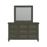 Canterbury Dresser and Mirror Set in Grey - Tampa Furniture Outlet