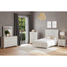Canterbury Full Panel Bed in Ivory – SKU B-13030-7-FB | Elements