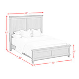 Canterbury Full Panel Bed in Grey - Tampa Furniture Outlet