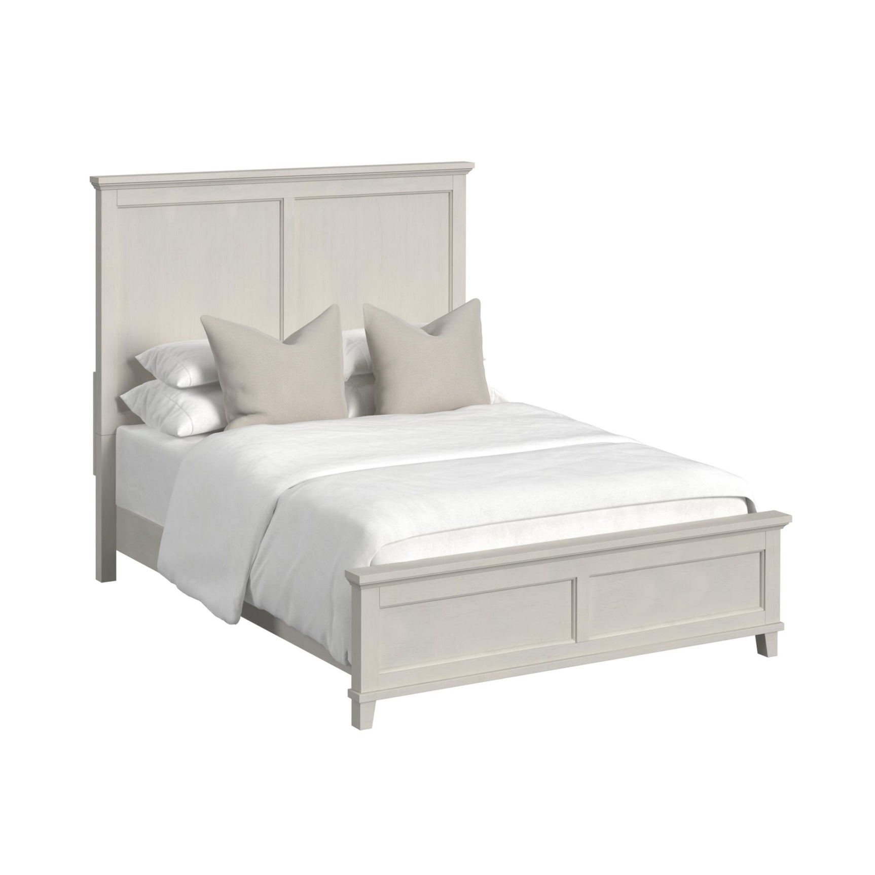 Canterbury Full Panel Bed in Ivory - Tampa Furniture Outlet