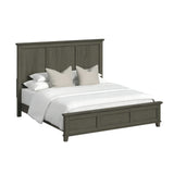 Canterbury King Panel Bed in Grey - Tampa Furniture Outlet