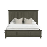 Canterbury King Panel Bed in Grey - Tampa Furniture Outlet