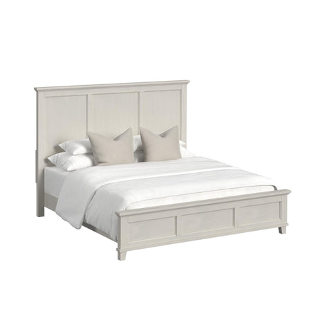 Canterbury King Panel Bed in Ivory - Tampa Furniture Outlet