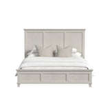 Canterbury King Panel Bed in Ivory - Tampa Furniture Outlet