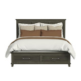 Canterbury King Storage Bed in Grey - Tampa Furniture Outlet