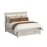 Canterbury King Storage Bed in Ivory - Tampa Furniture Outlet