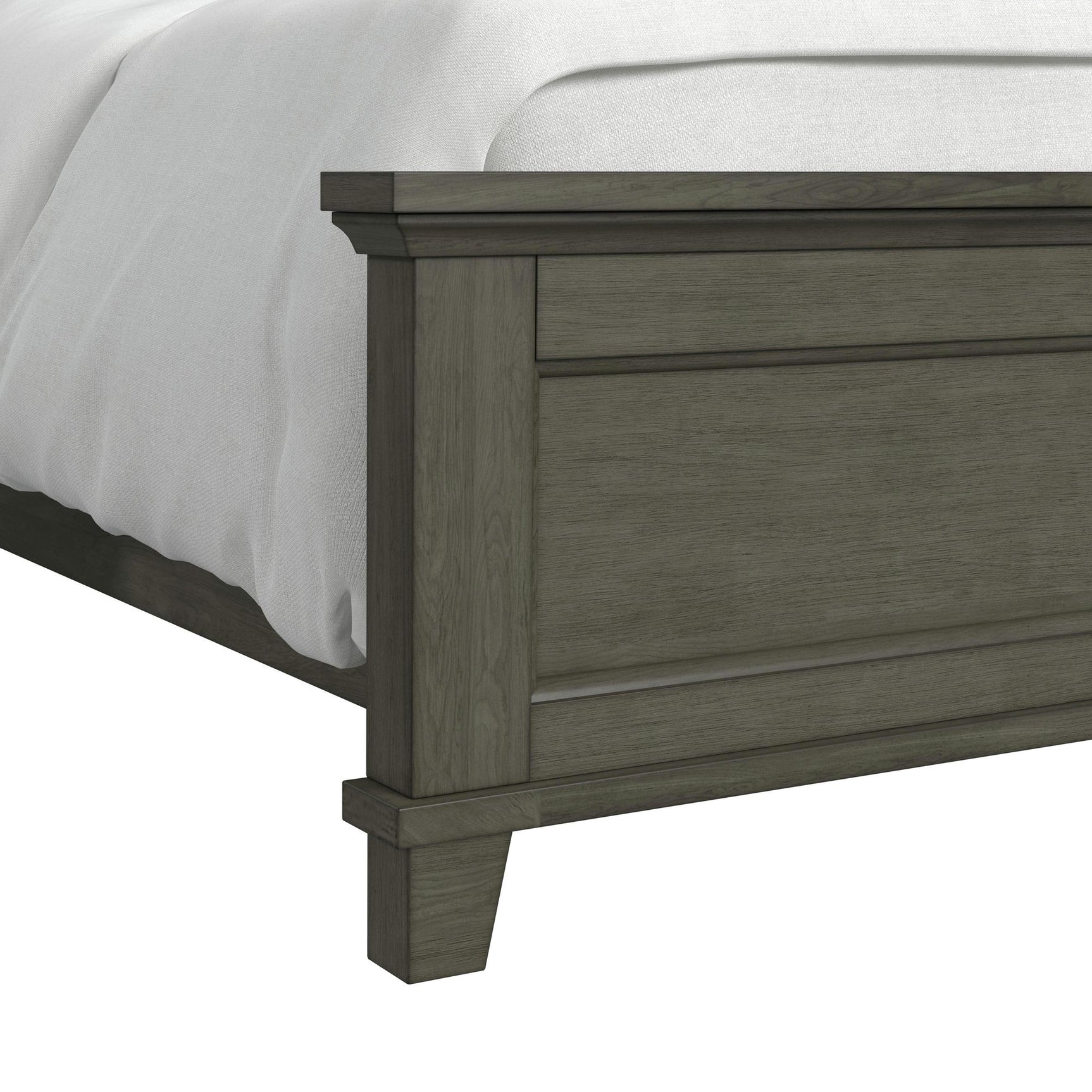 Canterbury Full Panel Bed in Grey - Tampa Furniture Outlet
