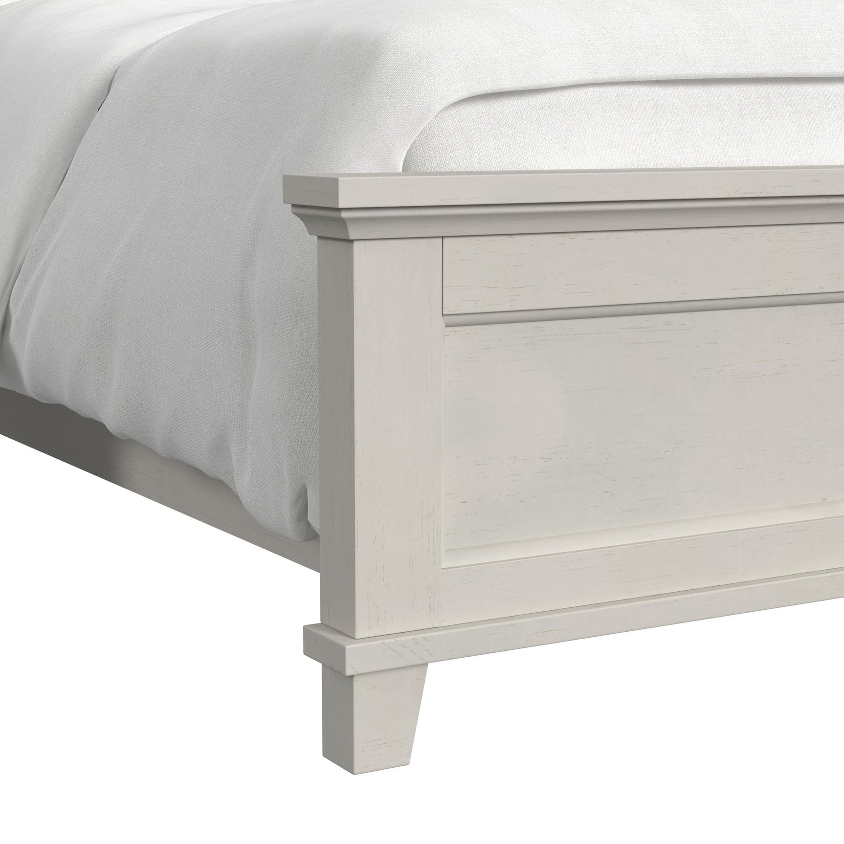 Canterbury Queen Panel Bed in Ivory - Tampa Furniture Outlet
