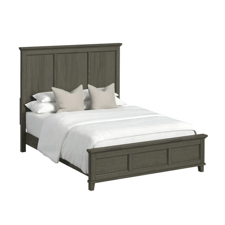 Canterbury Queen Panel Bed in Grey - Tampa Furniture Outlet