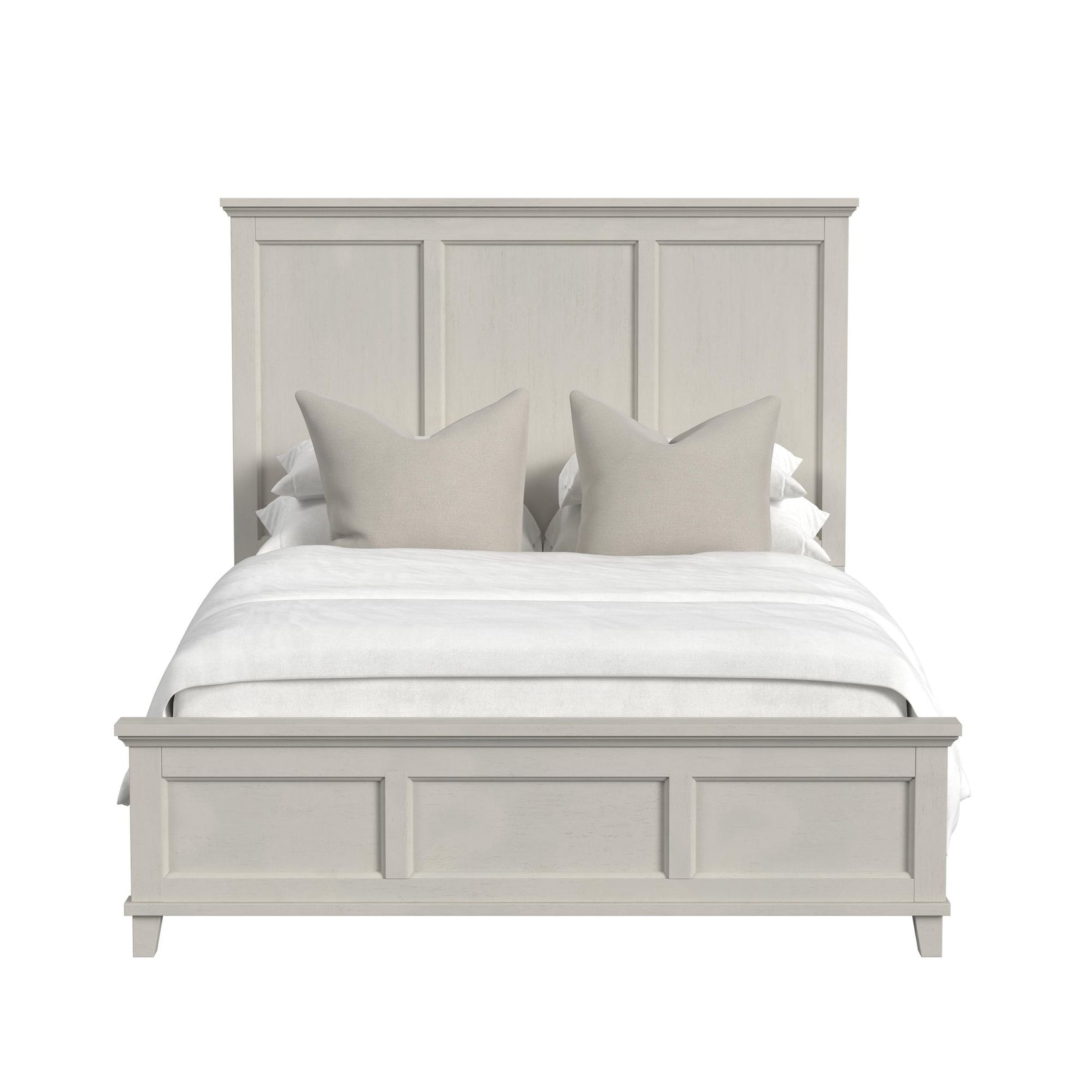 Canterbury Queen Panel Bed in Ivory - Tampa Furniture Outlet