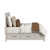 Canterbury Queen Storage Bed in Ivory - Tampa Furniture Outlet