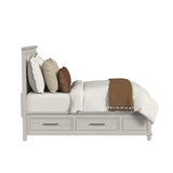 Canterbury King Storage Bed in Ivory
