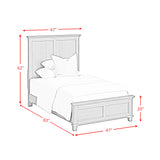 Canterbury Twin Panel Bed in Ivory - Tampa Furniture Outlet