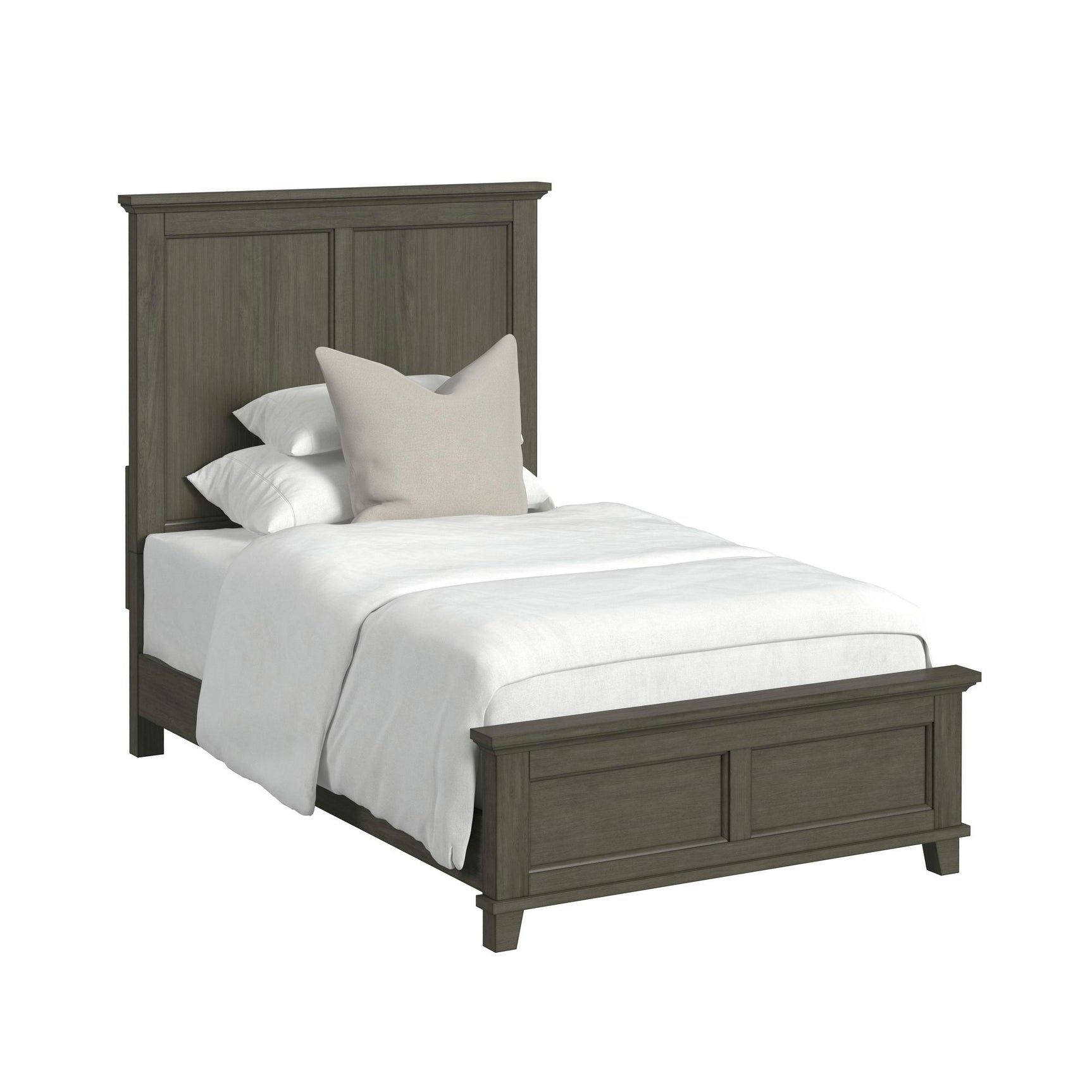 Canterbury Twin Panel Bed in Grey - Tampa Furniture Outlet