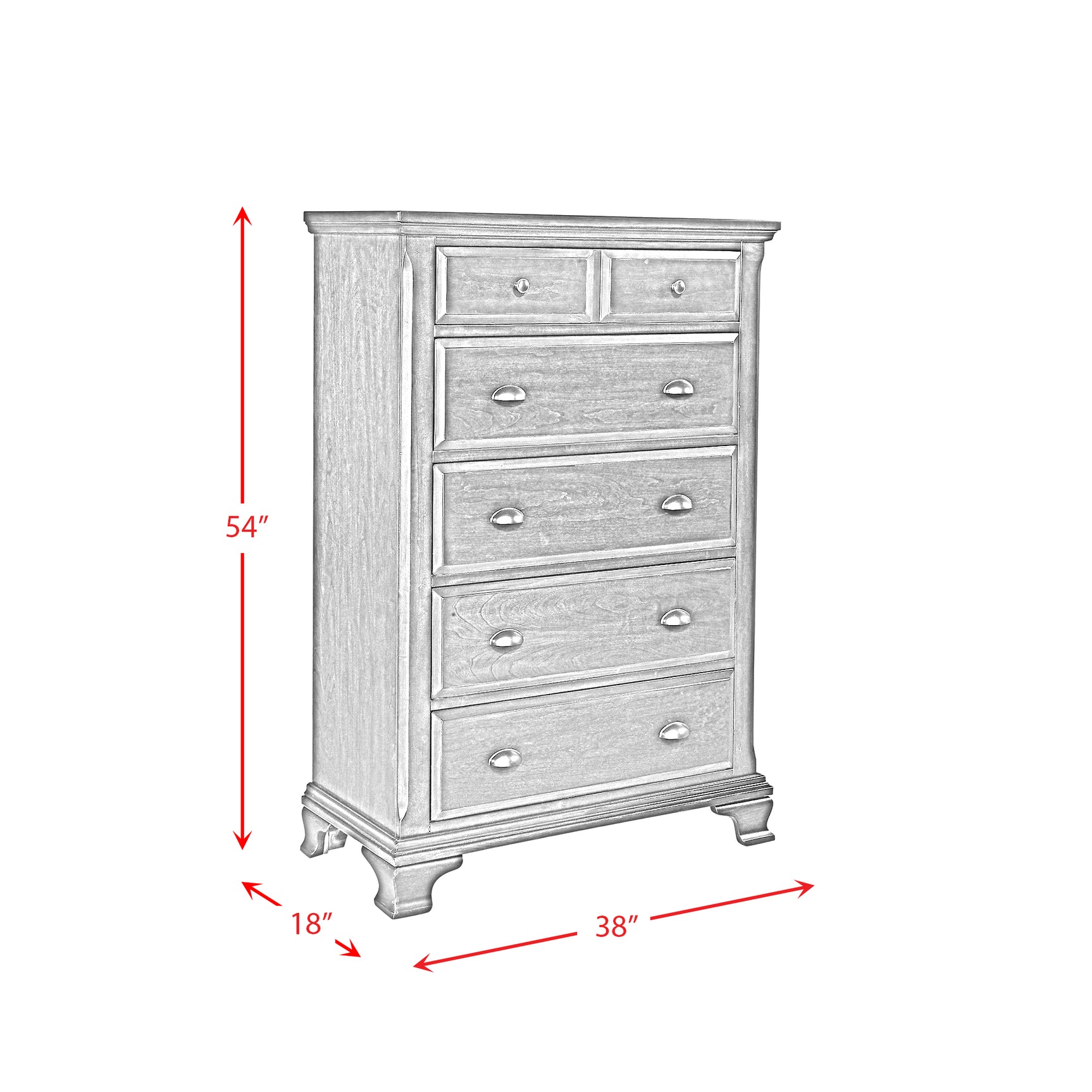 Canton Chest Cherry - Tampa Furniture Outlet