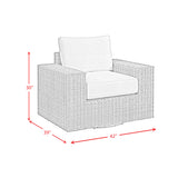 Carmona Swivel Chair - Natural and Olefin Beige - Tampa Furniture Outlet