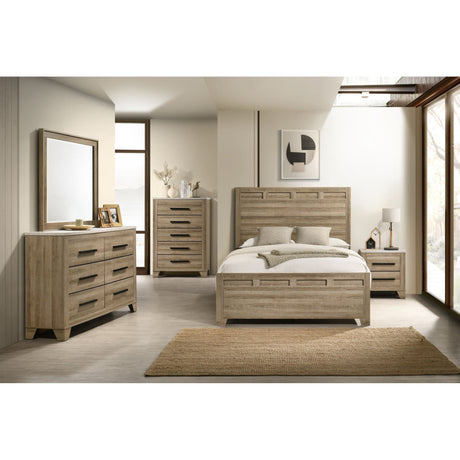 Caro Queen Bed in Natural – SKU B-19270-8-QB | Elements