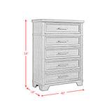 Colorado City 5-Drawer Chest in Charcoal - Tampa Furniture Outlet