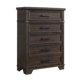 Colorado City 5-Drawer Chest in Charcoal - Tampa Furniture Outlet