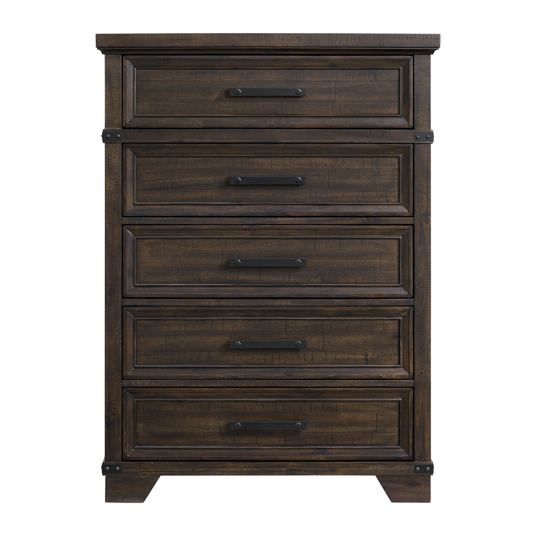 Colorado City 5-Drawer Chest in Charcoal - Tampa Furniture Outlet