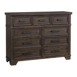 Colorado City 9-Drawer Dresser in Charcoal - Tampa Furniture Outlet