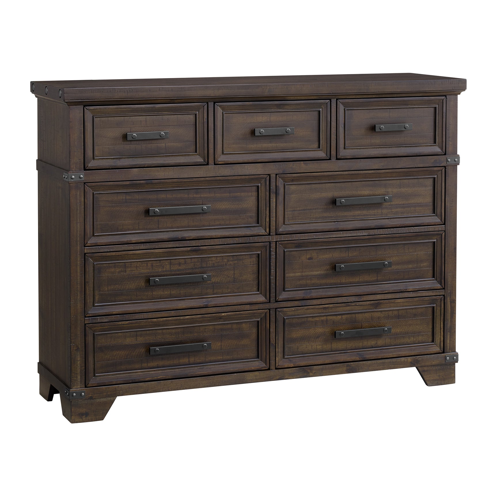 Colorado City 9-Drawer Dresser in Charcoal - Tampa Furniture Outlet